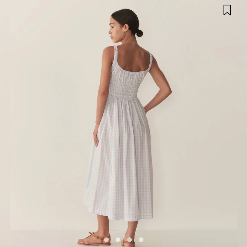 Dôen QUILLA DRESS in MARJORIE GINGHAM size S NWOT - Picture 2 of 6